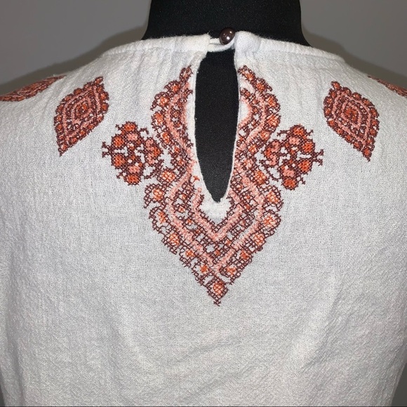 Michael Kors White Embroidered T Shirt Shift Dress size 4 - Picture 4 of 11